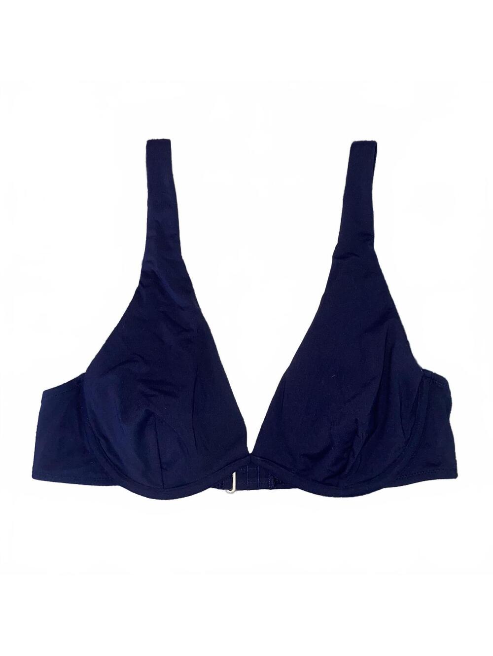 Athleta Navy Underwire Bikini Top 36B/C Supportive Swim Top  Athleta